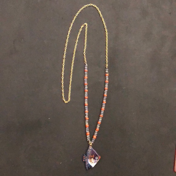 Jewelry - Long fish necklace